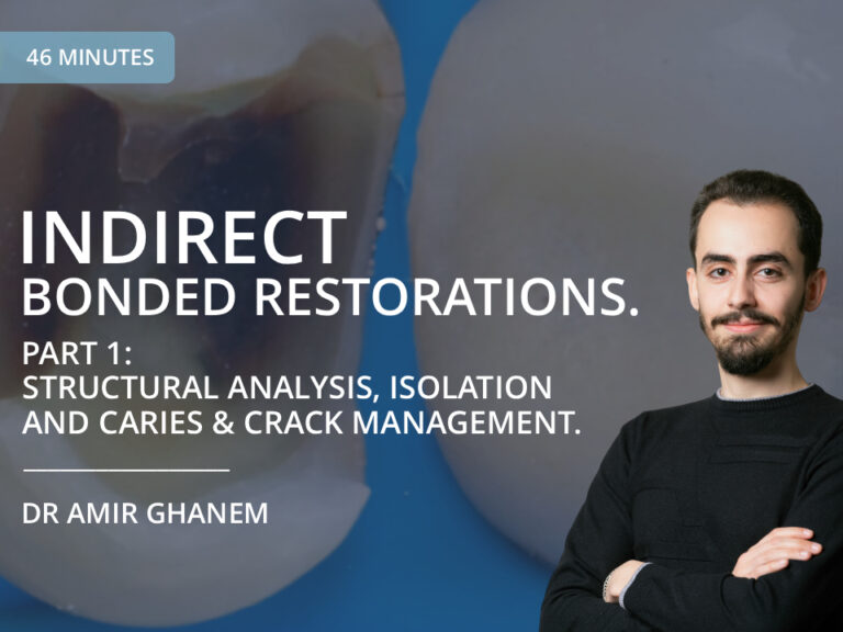 Indirect Bonded Restorations. Part 1: Structural Analysis, Isolation and Caries & Crack Management — Dr Amir Ghanem